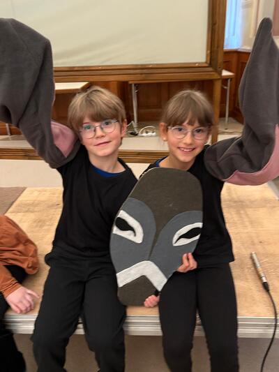 Lexi und Nico als Esel